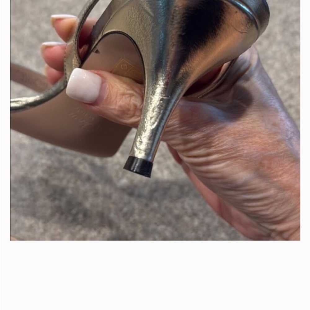 J. Crew Slingback Sandals with kitten heels Sz 8, super cute!  Runs small - Picture 7 of 7